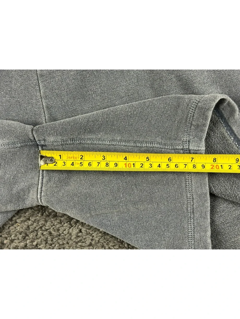 Outerknown Sur Sweatshorts Mens Faded Black Hemp Organic Cotton Blend Shorts XXL